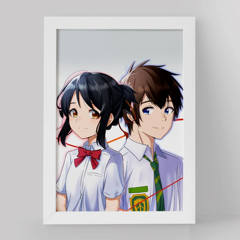 تابلو خندالو مدل تاکی تاچیبانا و میتسویا میامیزو انیمه یورنیم نام تو کد 16283