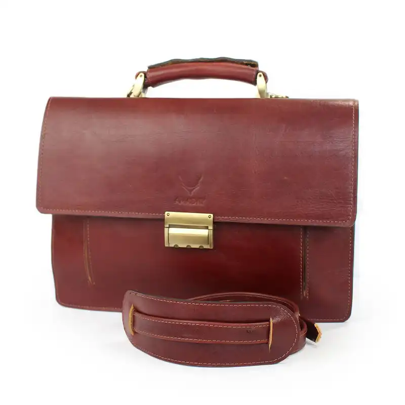 کیف اداری چرم آمادای مدل مدیران تک قفل