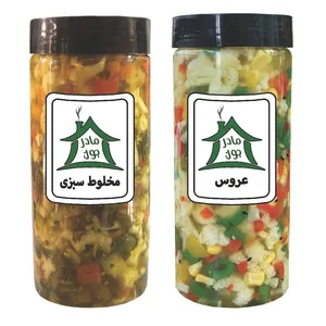 ترشی عروس و ترشی مخلوط با سبزی خونه مادرجون بسته 2 عددی