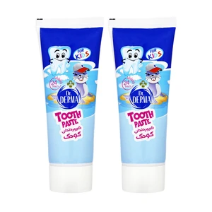خمیردندان کودک دکتر درما مدل Boys حجم 75 میلی لیتر مجموعه 2 عددی