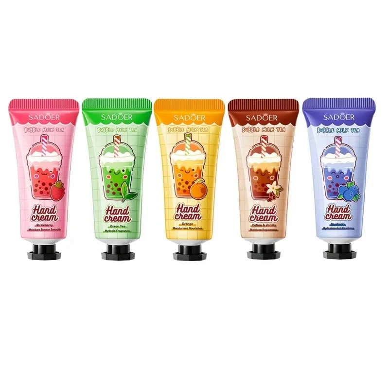 کرم مرطوب کننده دست و صورت سادور مدل Bubble Milk مناسب برای انواع پوست وزن 20 گرم بسته 5 عددی