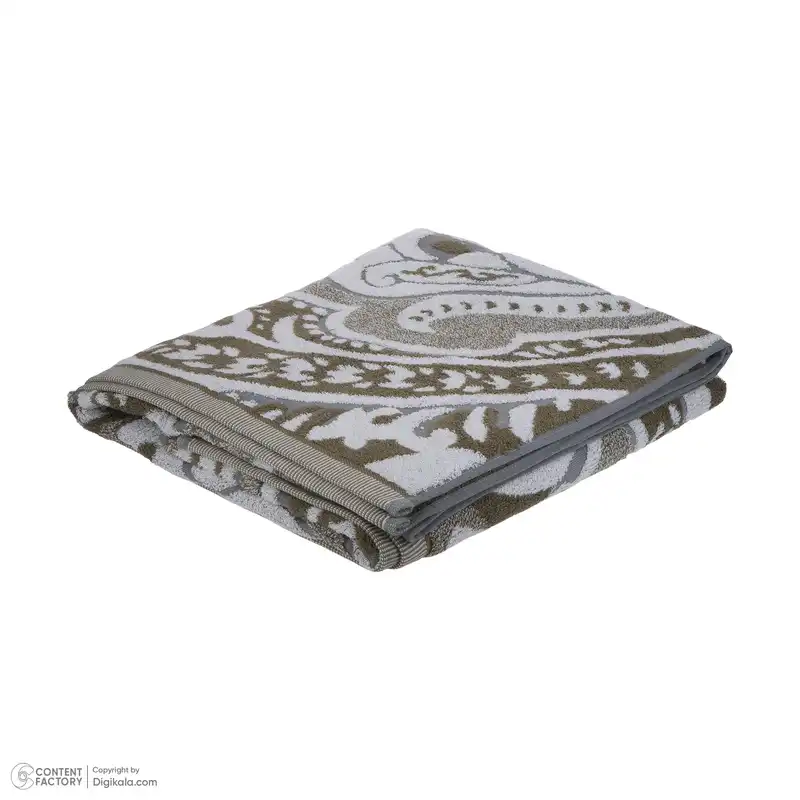 حوله حمام برق لامع مدل ترمه سایز 160×100 سانتی متر