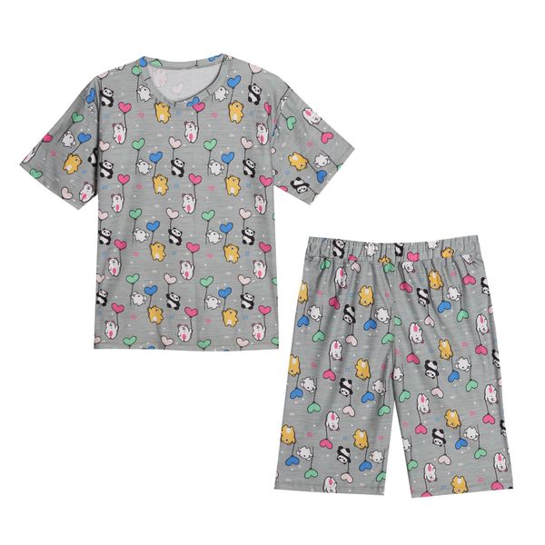 ست تی شرت و شلوارک زنانه مدل bn543