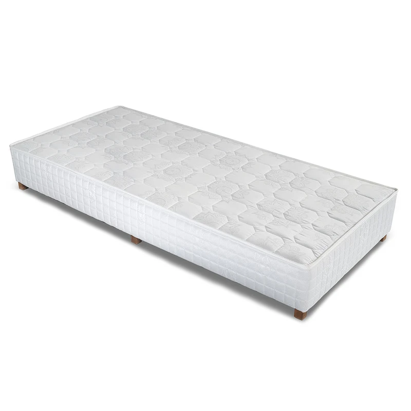 تخت خواب ام دی اف یک نفره مدل باکس هتلی کد LNAOBS000601 سایز 200 × 90 سانتی متر