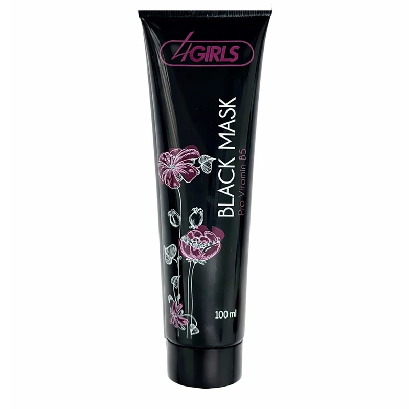 ماسک صورت 4گرلز مدل Black مناسب برای پوست چرب حجم 100 میلی‌لیتر