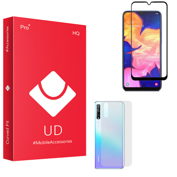 محافظ صفحه نمایش یو دی مدل HQ مناسب برای گوشی موبایل هوآوی Y8P به همراه محافظ پشت گوشی