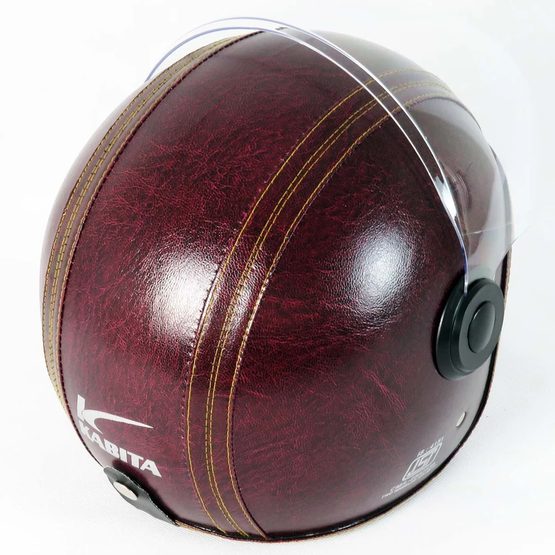 کلاه کاسکت کاپیتا مدل چرم کلاسیک Crimson کد 1958