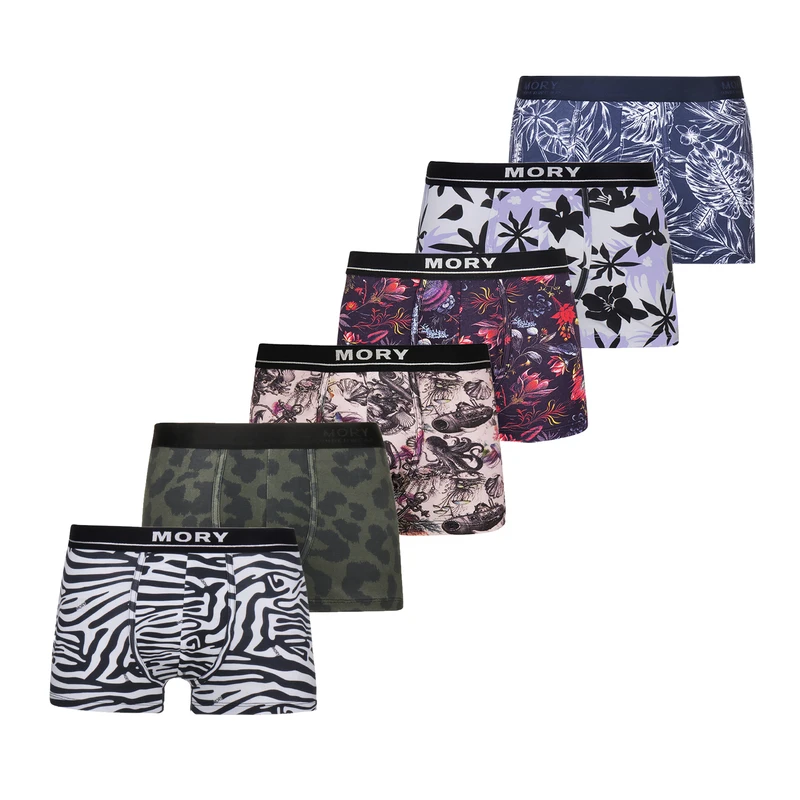 شورت ترانک مردانه موری مدل 035 بسته 6 عددی
