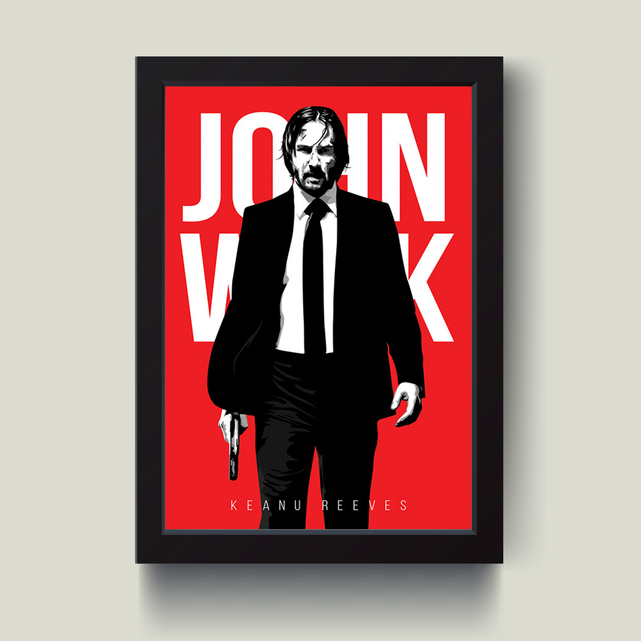 تابلو مدل John Wick کد m2639-b