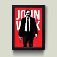 تابلو مدل John Wick کد m2639-b