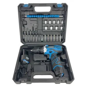 دریل پیچ گوشتی شارژی ویوارکس مدل VR12V-2A-BLUE مجموعه 28 عددی