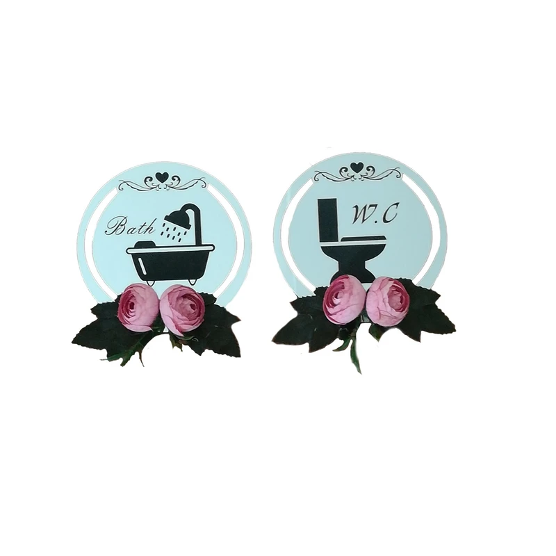 آویز تزیینی سرویس بهداشتی  مدل باران کد B01 مجموعه دو عددی