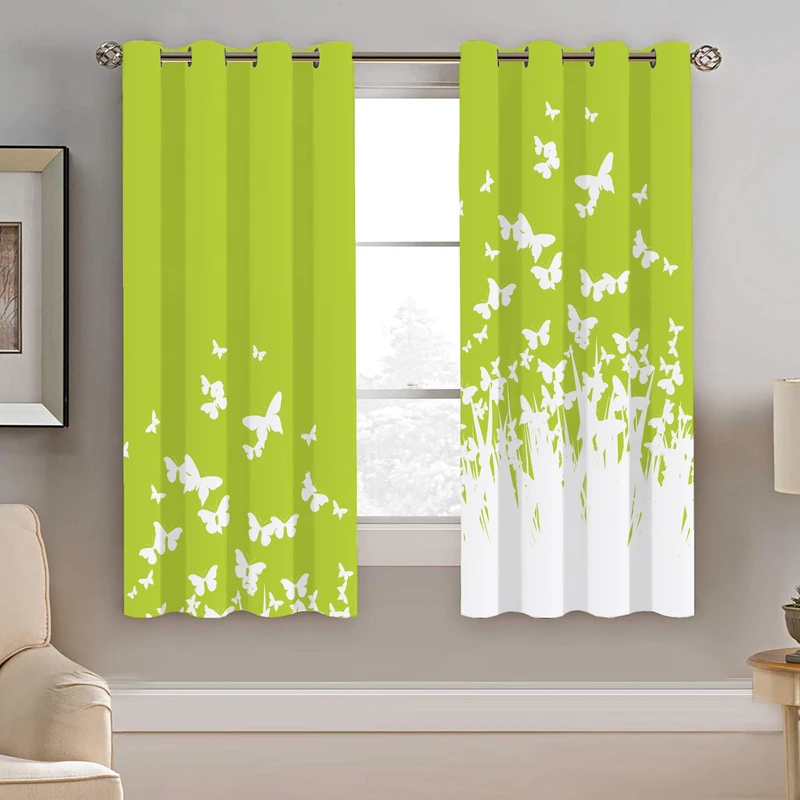 پرده نیروانا طرح پروانه مدل مخمل کد 4289 سایز 140×200 سانتی متر