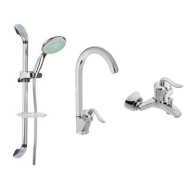 ست شیرآلات مدل گیلدا به همراه دوش حمام