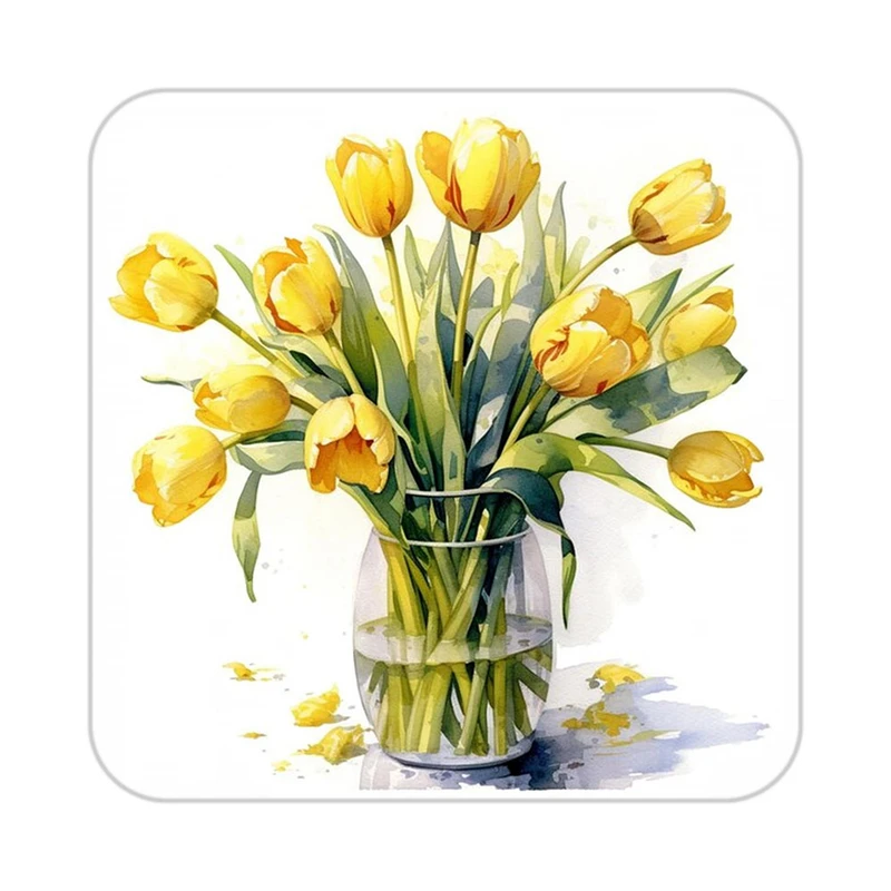 زیر لیوانی کاکتی طرح گل مدل mp18280