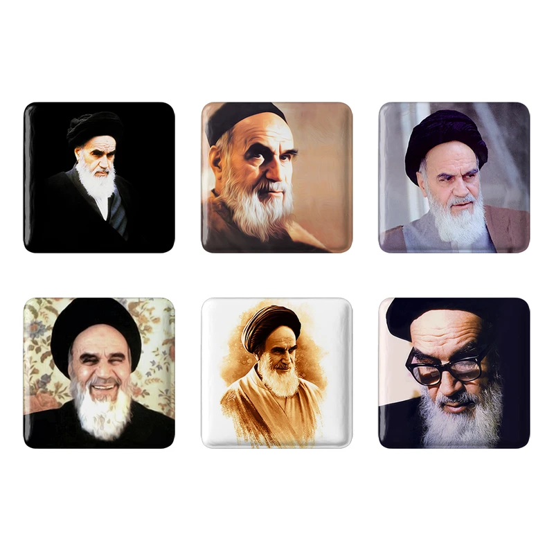 مگنت خندالو مدل امام خمینی (ره) کد 134A مجموعه 6 عددی