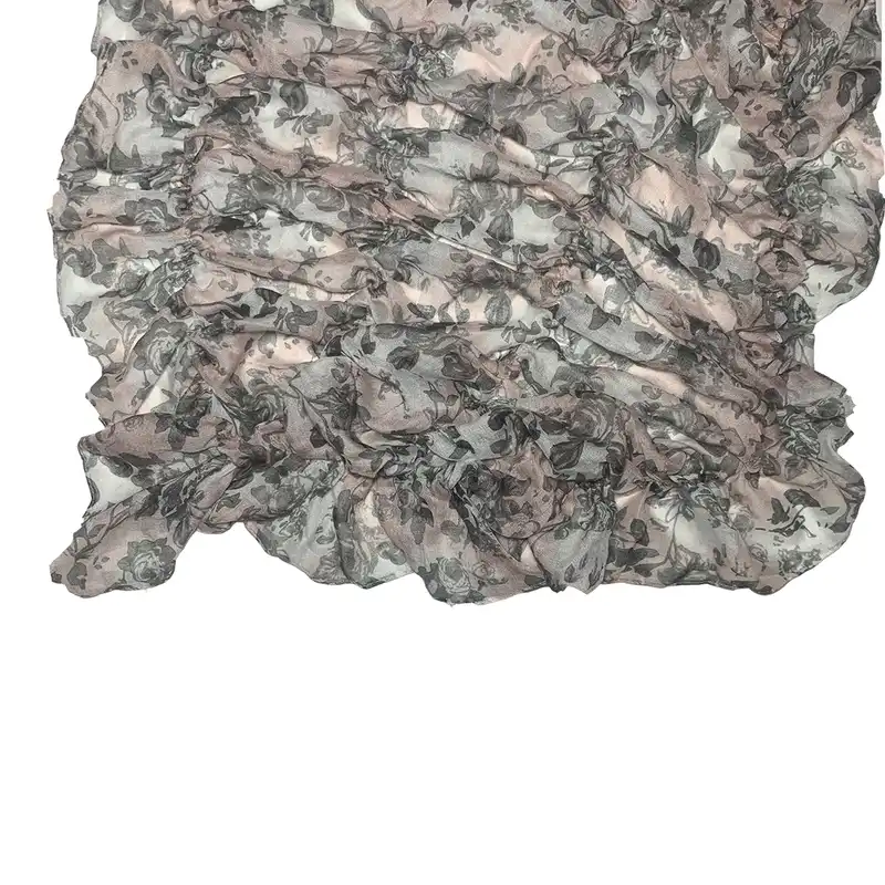 شال زنانه آی ام مدل کشی گلدار 1001