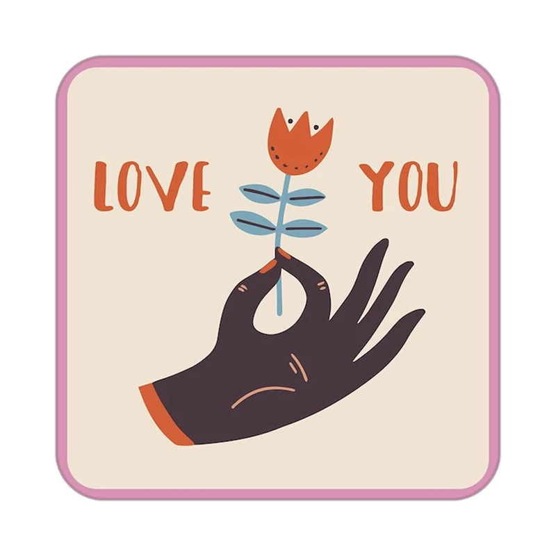 زیر لیوانی کاکتی طرح عاشقانه مدل mp39813