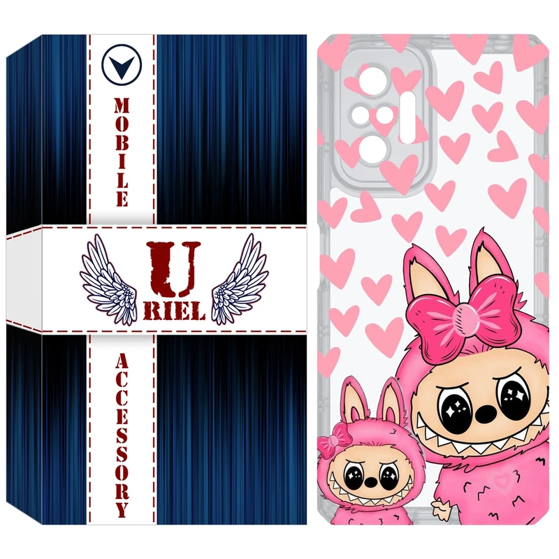 کاور یوریل مدل Clear کد 105 طرح لبوبو Labubu مناسب برای گوشی موبایل شیائومی Redmi Note 10 Pro / Note 10 Pro Max