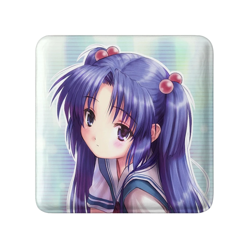 مگنت خندالو طرح کوتومی انیمه کلاناد Clannad  مدل مربعی کد 22421