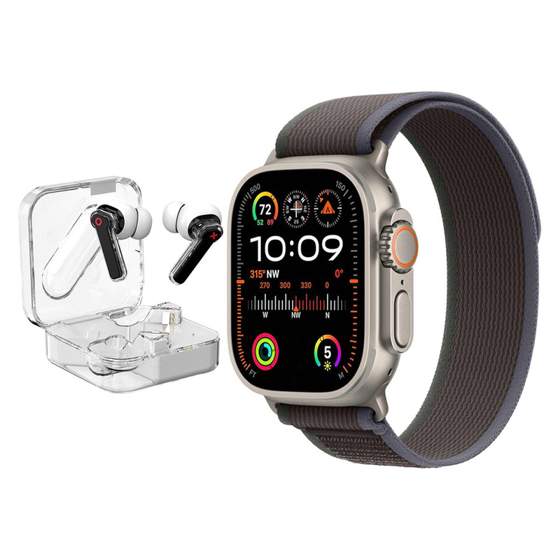 ساعت هوشمند اسمارت تایم مدل RS9 ULTRA 2 به همراه هدفون بلوتوثی