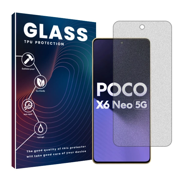 محافظ صفحه نمایش مات گلس مدل Resistant مناسب برای گوشی موبایل شیائومی Poco X6 Neo 5G