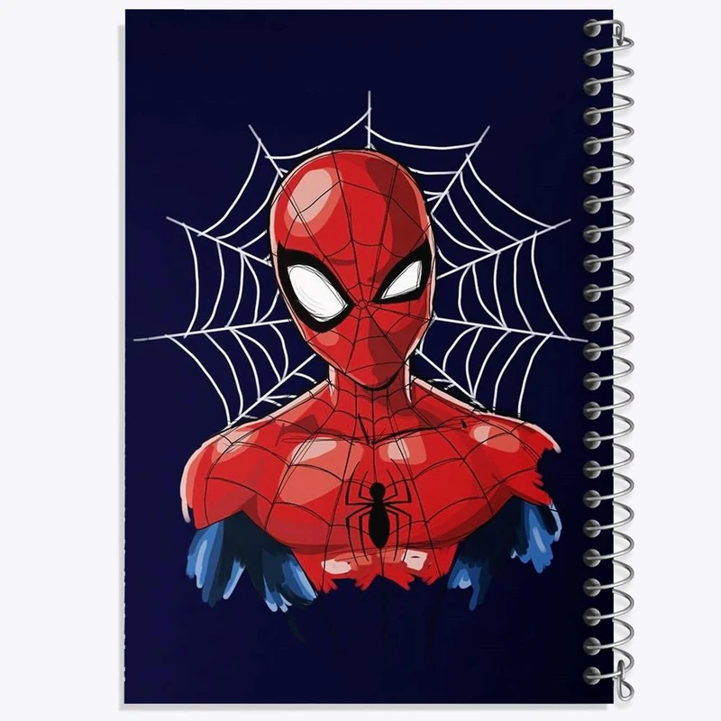 دفتر ژورنال نویسی 50 برگ خندالو مدل نقطه ای طرح مرد عنکبوتی Spider Man کد 13172