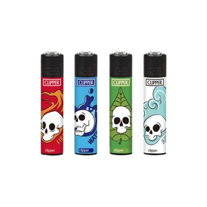 فندک کلیپر مدل Element Skulls مجموعه 4 عددی