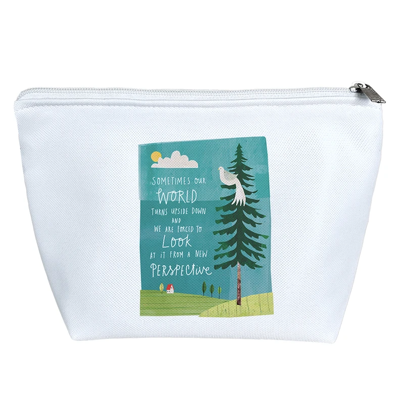 کیف لوازم آرایش دخترانه خندالو مدل منظره طبیعت کد H1046