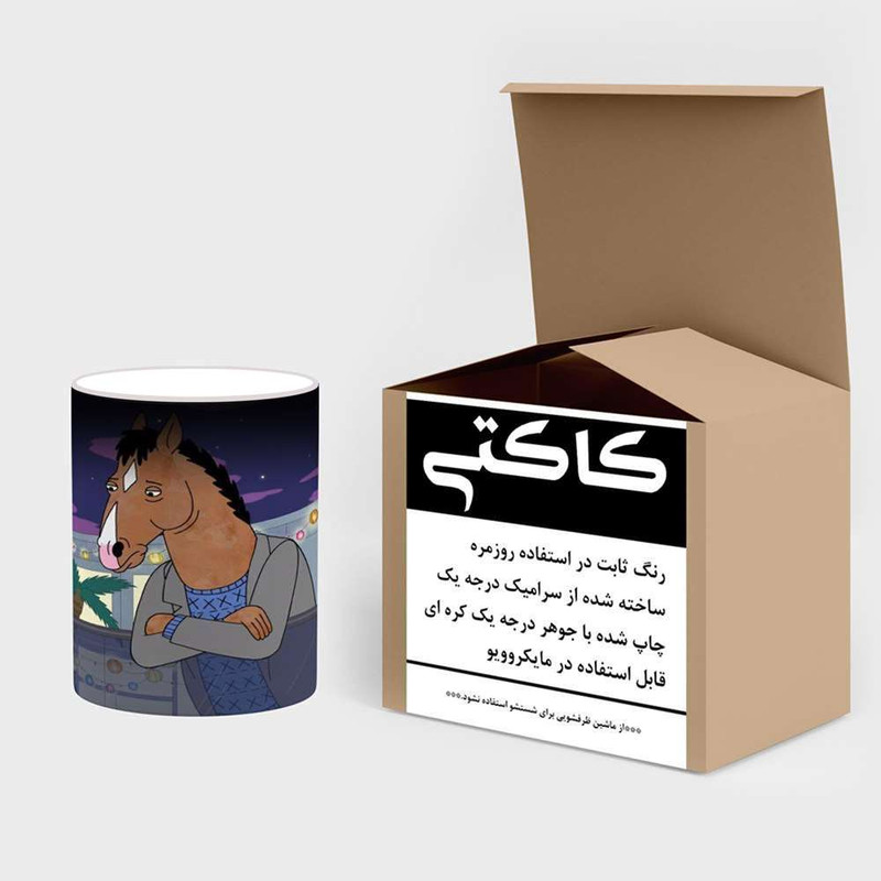 ماگ حرارتی کاکتی مدل کارتون BoJack Horseman کد mgh22339
