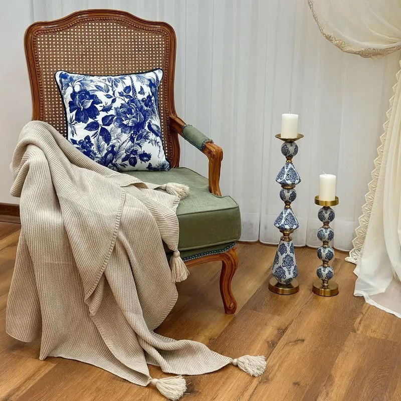 شال مبل مدل کلاسیک سایز 142×175 سانتیمتر