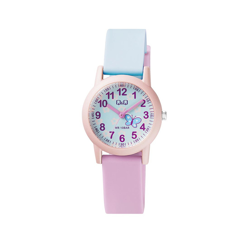 ساعت مچی عقربه ای دخترانه مدل Qkids05 ساعت مچی عقربه ای دخترانه مدل Qkids05