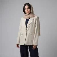 کت تک زنانه لینن هیبا استایل مدل 22366