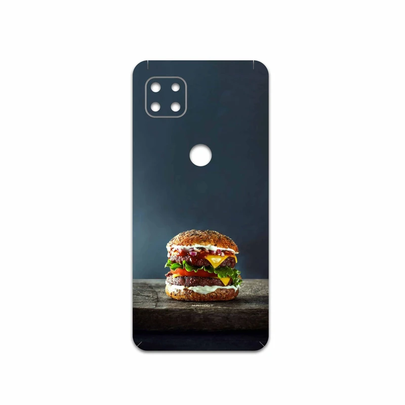 برچسب پوششی ماهوت مدل Hamburger مناسب برای گوشی موبایل موتورولا MOTO G 5G