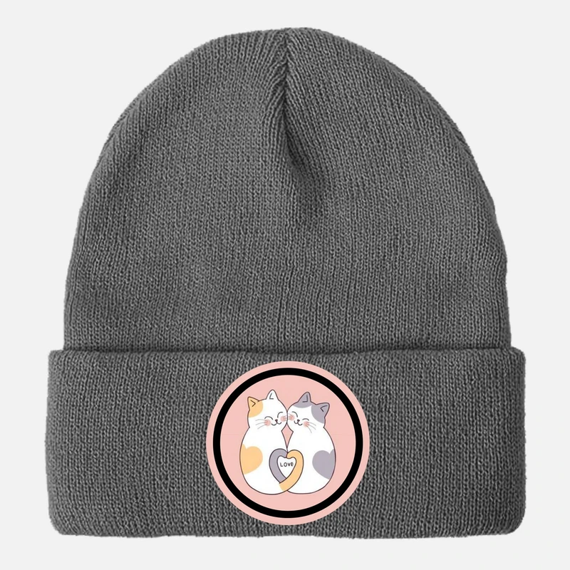 کلاه بافتنی زنانه مدل گربه های بامزه کد 20