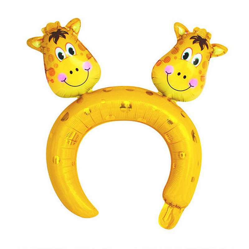 بادکنک فویلی لاکی بالونز مدل تل سر زرافه کد Giraffe 002