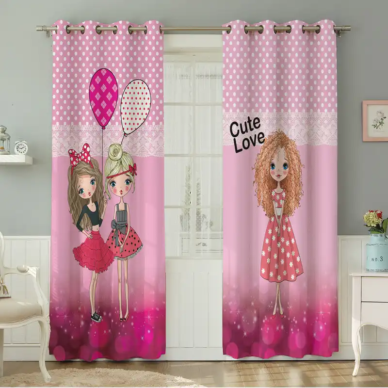 پرده نیروانا طرح کودک  مدل مخمل کد 5009 سایز 140×280 سانتی متر