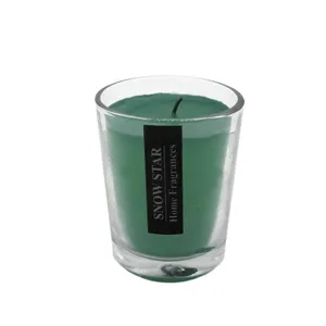 شمع لیوانی مدل رایحه چمن تازه