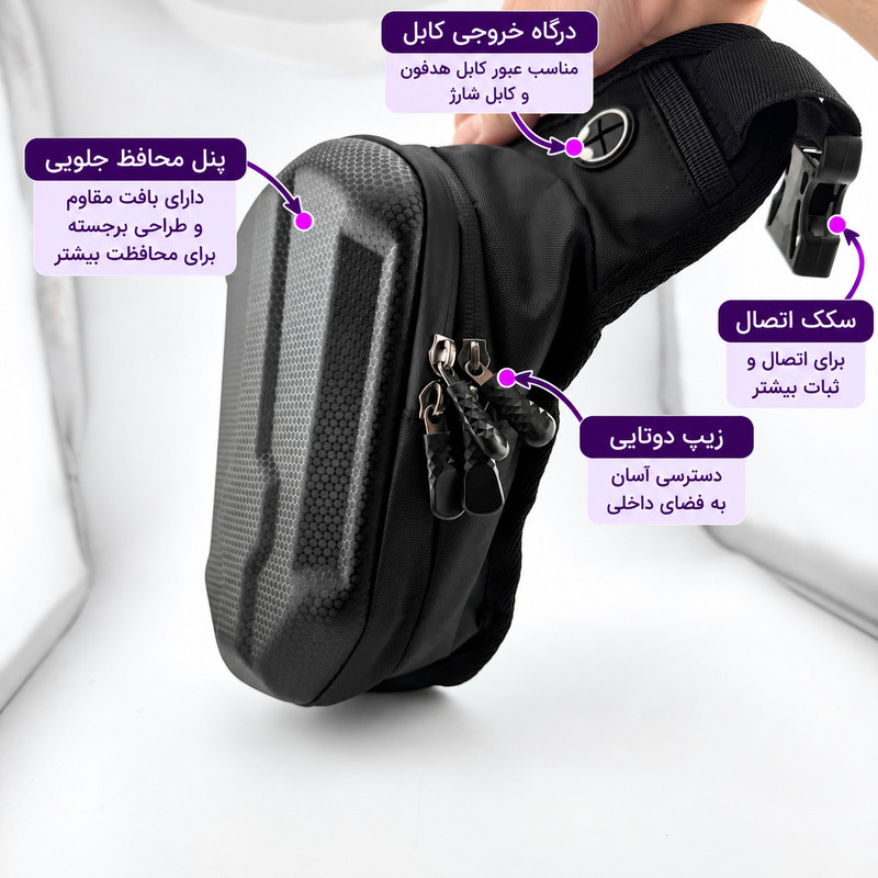 کیف موتور و دوچرخه سواری مدل فیبر کربن