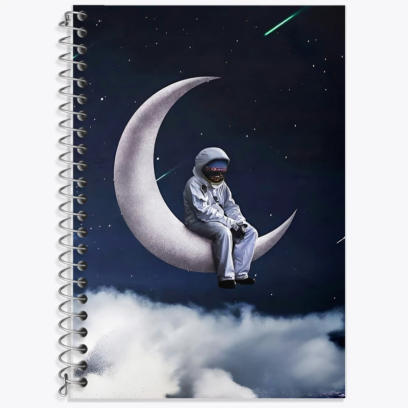 دفتر نت موسیقی 50 برگ خندالو طرح فضانورد کد F6443