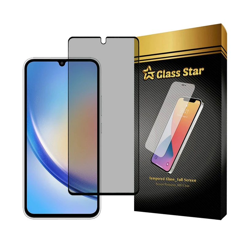 محافظ صفحه نمایش حریم شخصی گلس استار مدل PRIVFULLG مناسب برای گوشی موبایل سامسونگ Galaxy A34 5G