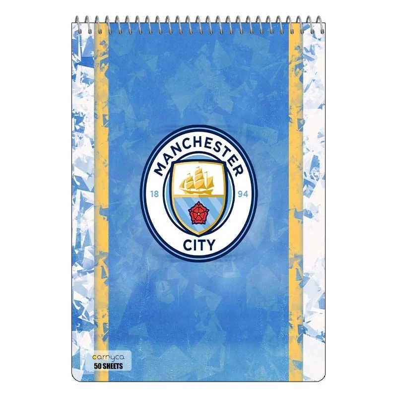 دفتر نقاشی 50 برگ سیمی کارنیکا طرح منچستر سیتی Manchester City کد 34584