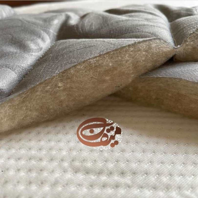 تشک مهمان میقان مدل پشمی  ارگانیک سایز 90x190 سانتی‌متر