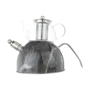 ست کتری و قوری وردا طرح سنگ مدل VER6016-2