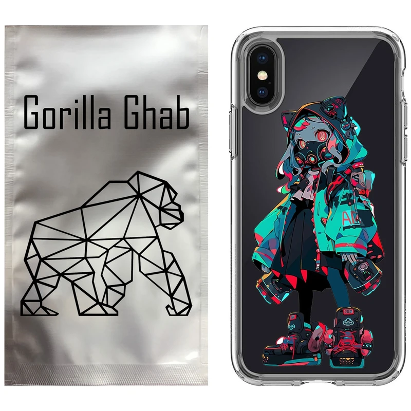 کاور گوریلا قاب مدل CLG کد 58 طرح دختر گربه ای مناسب برای گوشی موبایل اپل iPhone X / XS