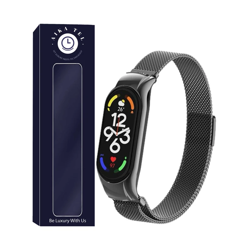 بند آیکاتل مدل Milanese مناسب برای مچ بند هوشمند شیائومی MI Band 7