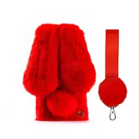 کاور مدل خرگوشی پشمالو مناسب برای گوشی موبایل سامسونگ Galaxy A3 2017 / A320 به همراه بند