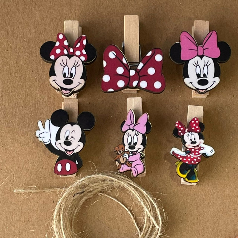 گیره کاغذ مدل میکی موس مجموعه 6 عددی