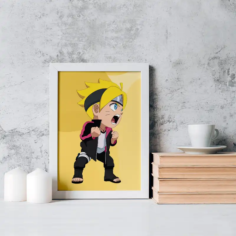 تابلو خندالو مدل بوروتو اوزوماکی انیمه بوروتو کد 15740