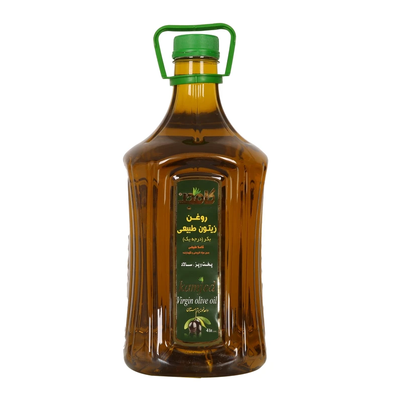 روغن زیتون بکر درجه یک بابو کامجد - 4000 میلی لیتر